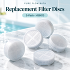 Pure Flow Bath Replacement Filter Discs — 5-Pack · HS6015