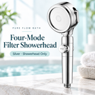 Pure Flow Bath Silver · Showerhead Only