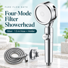 Pure Flow Bath Silver · 1.5 m Hose + Holder