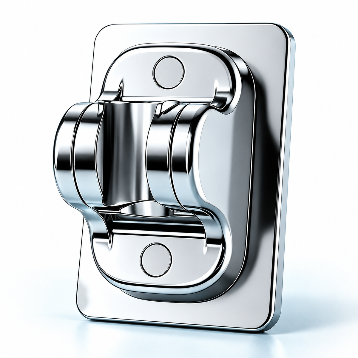 chrome shower holder - No-Drill Backplate / PJ1046