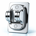 chrome shower holder - No-Drill Backplate / PJ1046