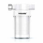 White inline water filter