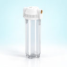 transparent 10-inch filter housing - 1/2 in Metal Thread / No Bracket
