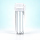 transparent 10-inch filter housing - 3/8 in Quick Connect / No Bracket