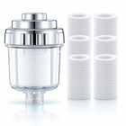 clear inline shower filter Filter + 6 Spares