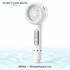 Pure Flow Bath Piano Showerhead — White, Showerhead only
