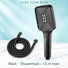 Pure Flow Bath Black · Showerhead + 1.5 m hose