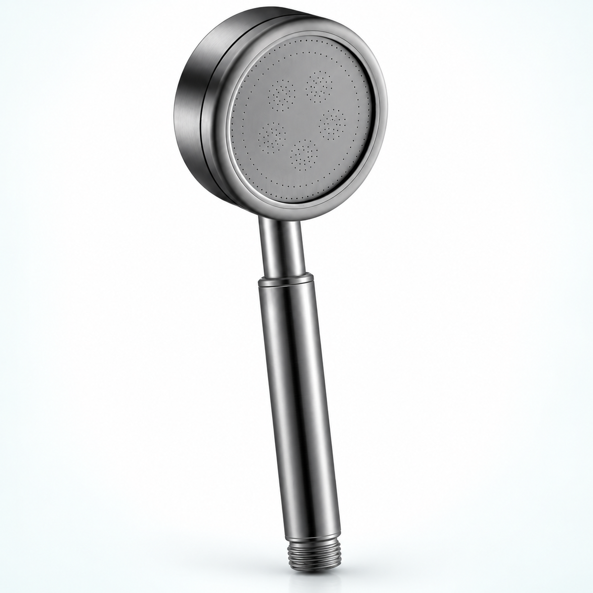 Stainless steel handheld shower head in Gunmetal Grey, Head Only