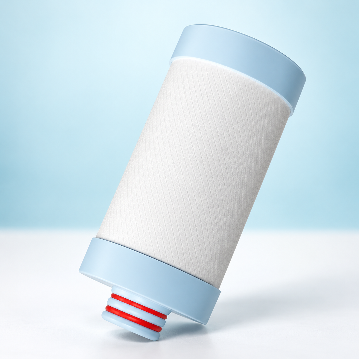 Blue-frame white replacement faucet cartridge