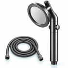 Gunmetal Grey swivel filtered handheld shower head, Head + 1.5 m Hose