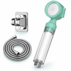 Avocado Green three-mode filtered travel shower head, Head + 1.5 m Hose + Holder