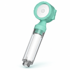 Avocado Green three-mode filtered travel shower head, Head Only