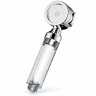 Chrome Silver three-mode filtered travel shower head, Head Only