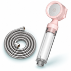 Sakura Pink three-mode filtered travel shower head, Head + 1.5 m Hose