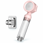 Sakura Pink three-mode filtered travel shower head, Head + Holder