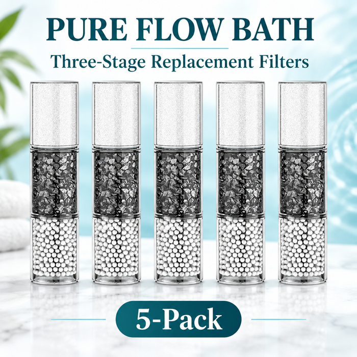 Five three-stage replacement filter cartridges