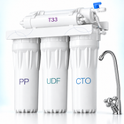 Large under-sink ultrafiltration unit with faucet