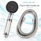 Pure Flow Bath Classic filter-handle set, Silver reference