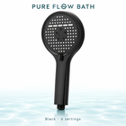 Pure Flow Bath 6 settings, Black