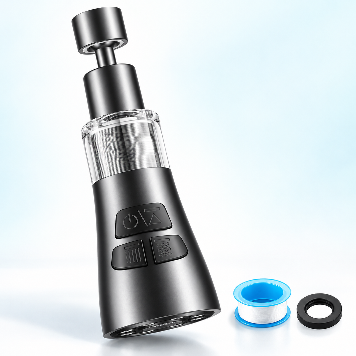 four-mode faucet filter - Gunmetal Gray / 22 mm Thread