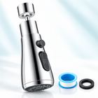 three-mode unfiltered faucet sprayer - Bright Silver