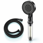 five-mode filtered showerhead - Black / 1.5 m hose